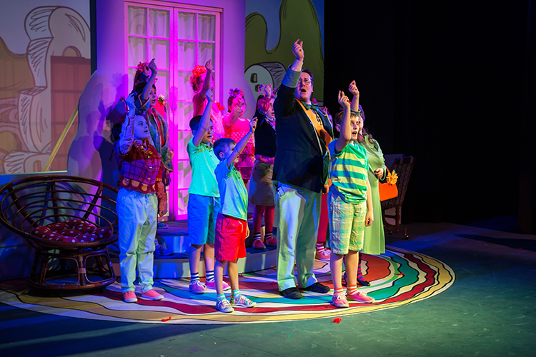 Actors bring Dr. Seuss to life in "Seussical the Musical."/Photo by Chamira Young