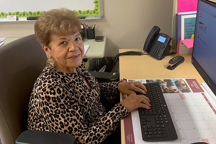 R. Martinez, 74, is currently placed in SCSEP as an Administrative Assistant. She says SCSEP changed her life for the better, challenging her intellectually and helping her regain her confidence.