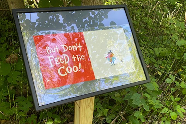 The first story that will be featured is "Don't Feed the Coos!" written by Jonathan Stutzman and illustrated by Heather Fox.