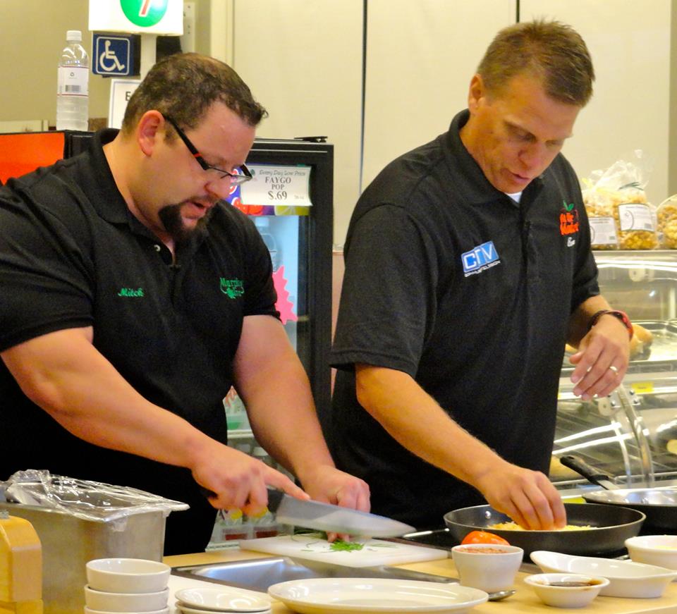 Mitch Kuffa of the Murphy Inn makes a dish with Bryan Neiman on At The Market