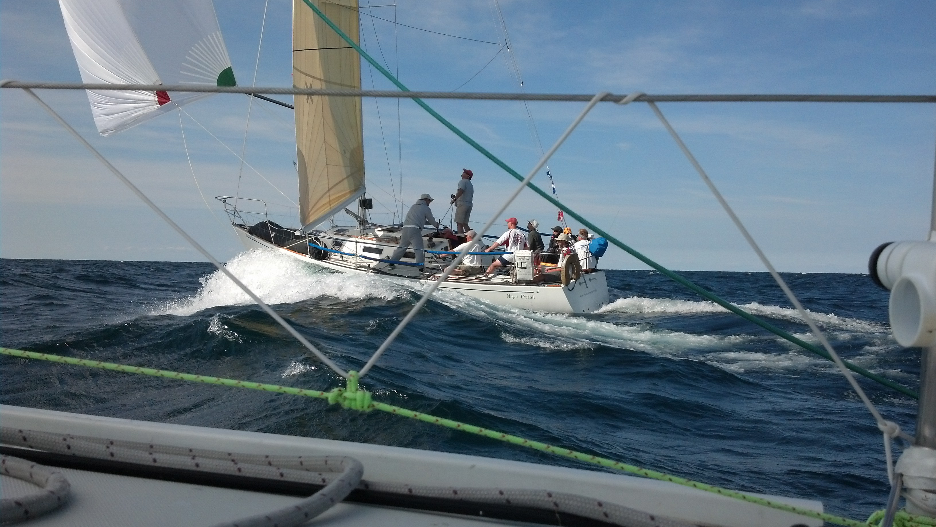 Dave Werner and team tackle waves on the water.