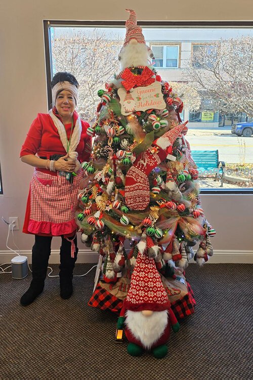 Tricia Course-Cislo, volunteer tree designer for McLaren Port Huron Foundation Festival of Trees.