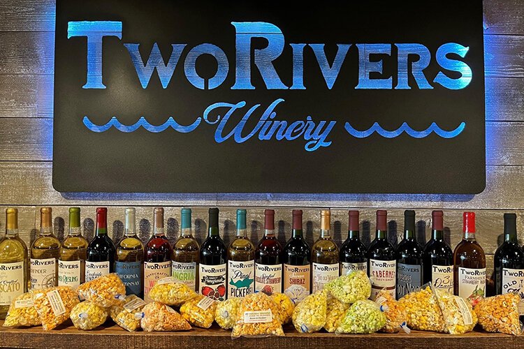 TwoRivers Winery is located at 218 S. Water St. in Marine City, Michigan.