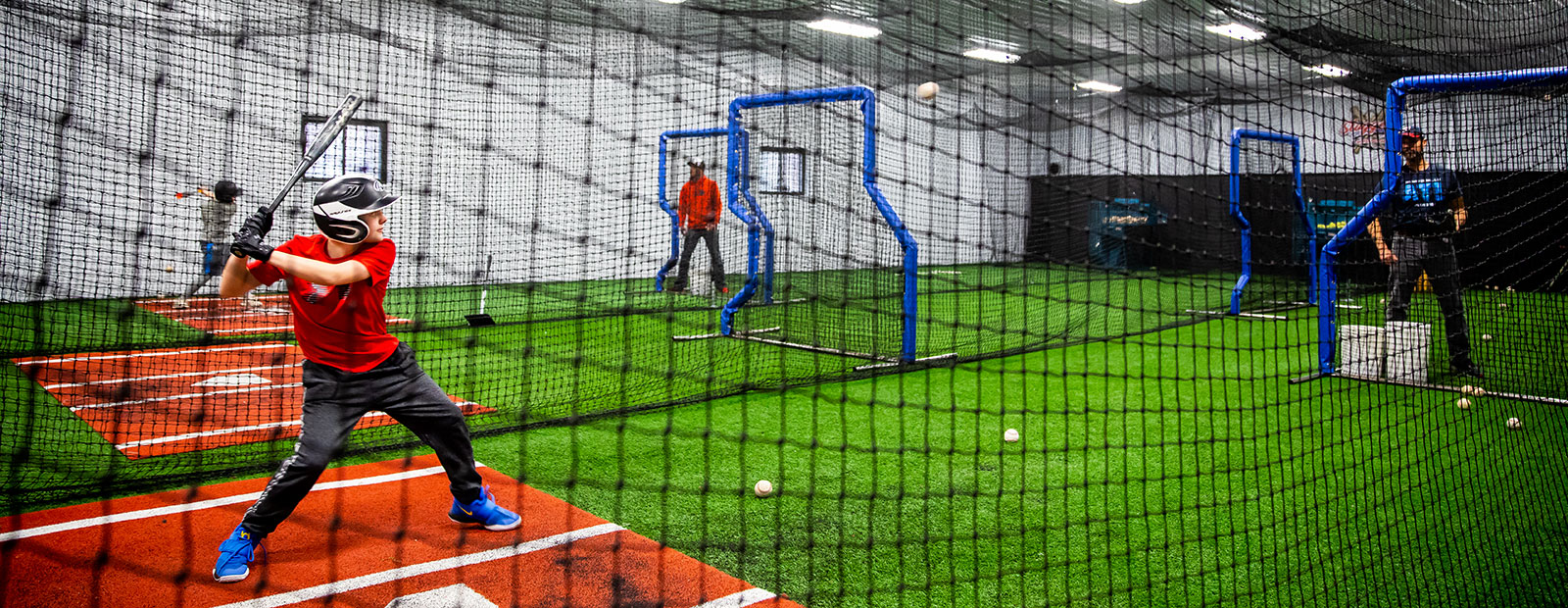 Student athletes hone their skills at Sluggers.