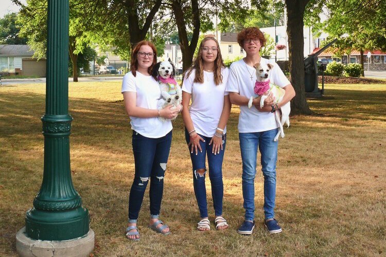 (From left) Siblings Gracie Clair, Zoey, and Parker VanBaak enjoy hanging out with other kids their age at the Blue Water Homeschool Teens Cooperative.