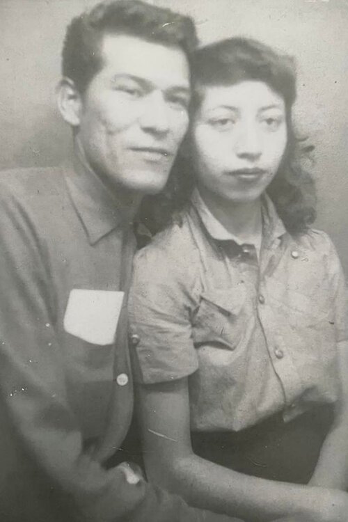 Moises Reyna Sr. and his wife Juanita on their wedding day Oct. 29, 1956.