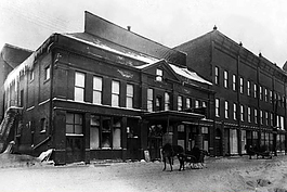 The Braastad-Gossard building in Ishpeming in its early days.