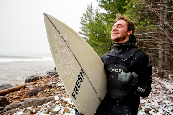 Nick Brown on Lake Superior.