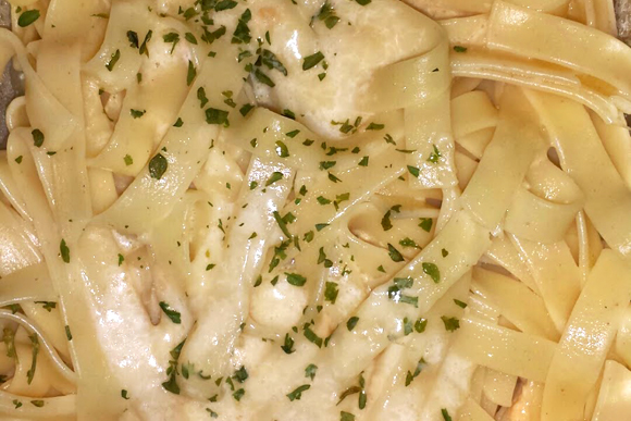 Alfredo and pasta from the Venice in Ishpeming. 