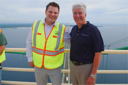 Dave Nyberg of 40 Below Marquette County and Gov. Snyder