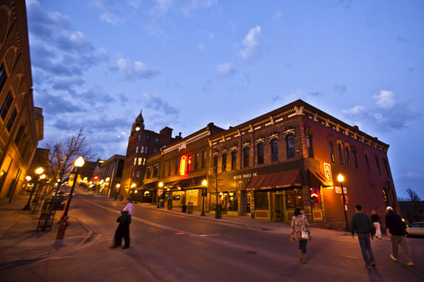 pedestrian friendly Downtown Marquette