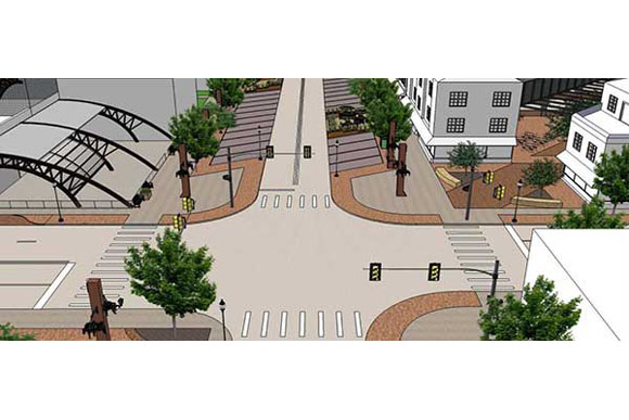 A designer's view of what Baraga Avenue might look like.