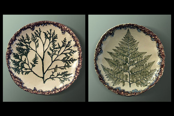 Holiday dishware from LaTulip Pottery.