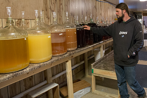 John checking the mead -Shawn Malone