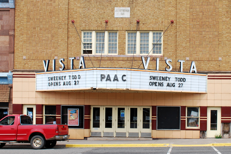 The Vista Theater in Negaunee.