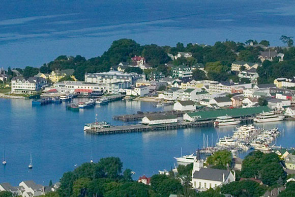 Mackinac Island draws summer visitors in droves.