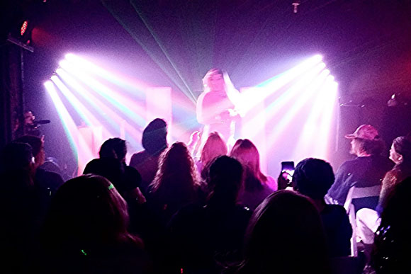 Shows at The Racket include young local musicians, drag shows, and bands.
