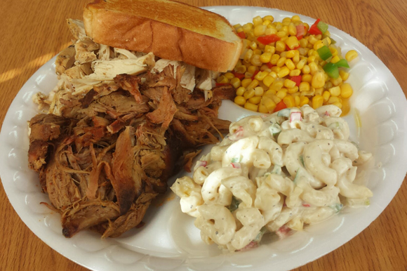 A plate at the Mikulich General Store and Deli in Traunik.