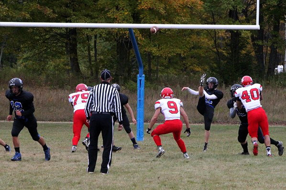 North Central vs. Superior Central in 8-man football.