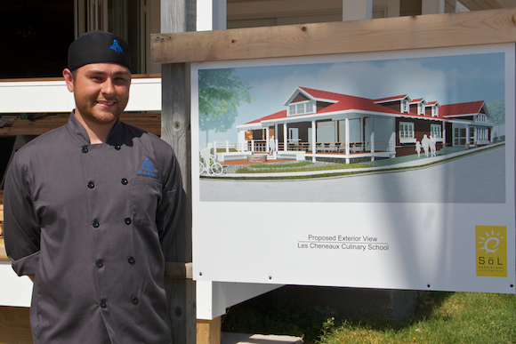 Director Zach Schroeder at the Les Cheneaux Culinary School.