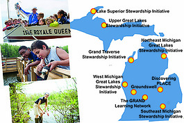 Great Lakes stewardship programs focus on place-based education.