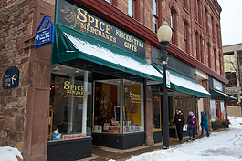 Spice Merchants in Marquette is open on Washington Street.