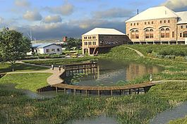 LSSU's new planned aquatic research center.