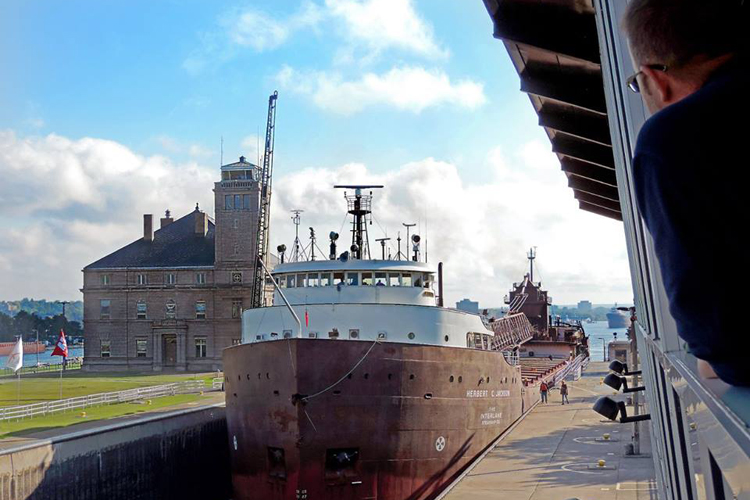 The Soo Locks, Sault Ste. Marie, Michigan.