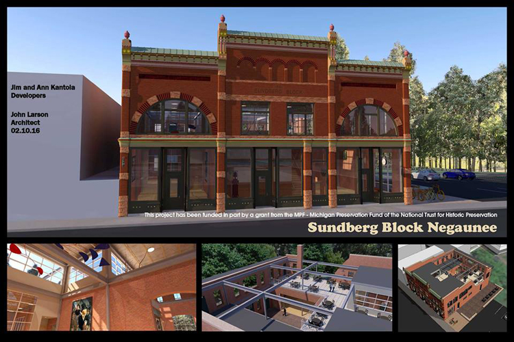The plans for the Sundberg Building.