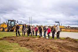 Groundbreaking at the OSF St. Francis medical building in Gladstone.