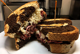 The mouth-watering reuben at the Recovery Room. 