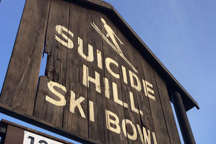 Suicide Hill has been hosting ski jumping for generations.