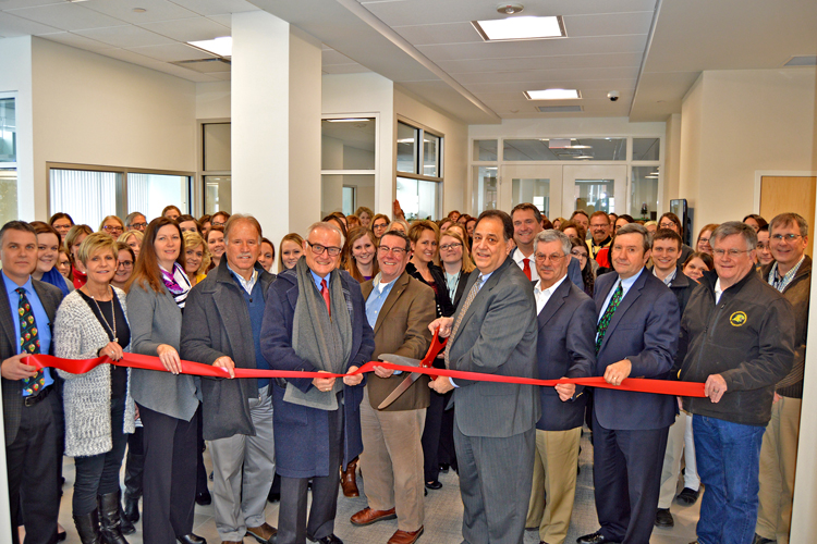 Cutting the ribbon for UPHP.