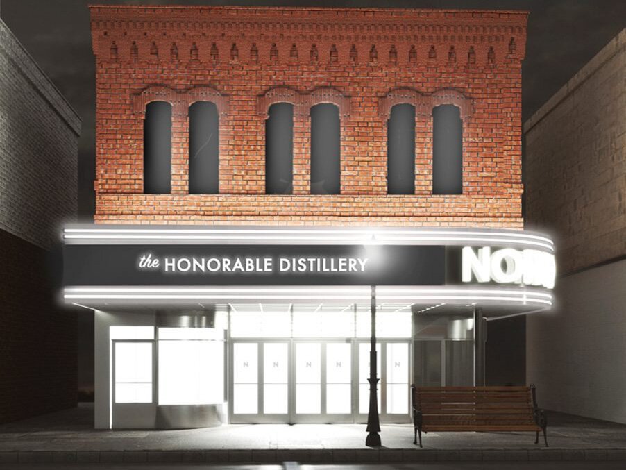The former Nordic Theater in Marquette is now the site of The Honorable Distillery. 