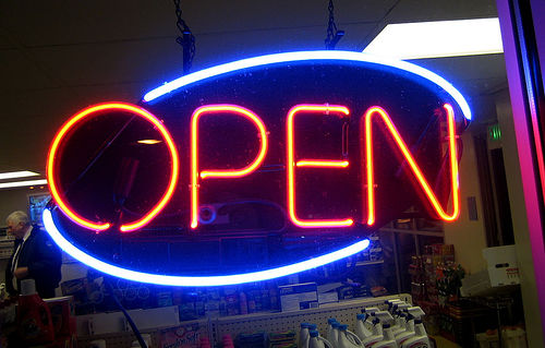 What every aspiring business owner dreams of--their own open store. 