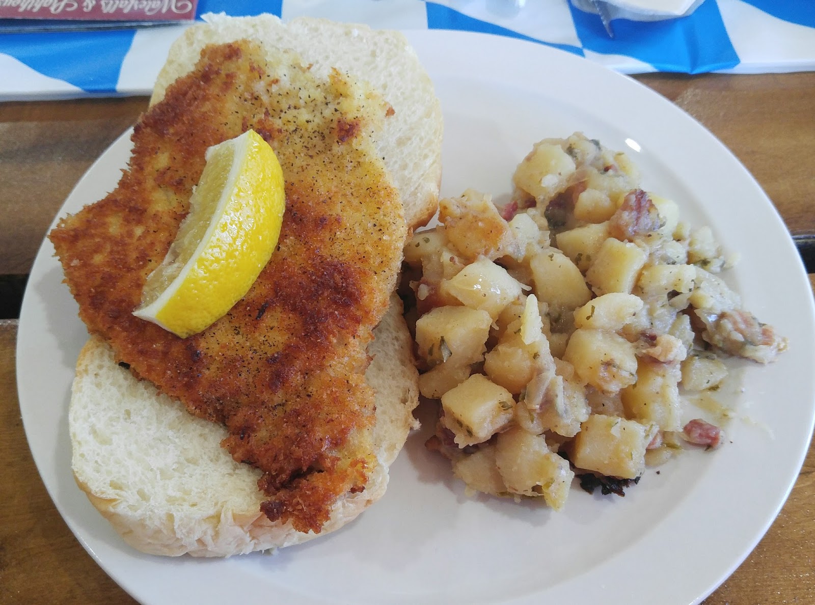 Pork schnitzel at Wagener's in Au Train.