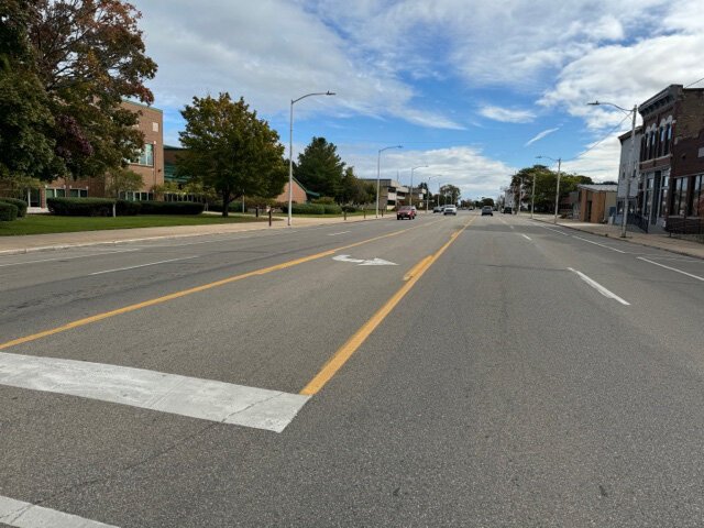 This stretch of East Ludington Street is poised for redevelopment.