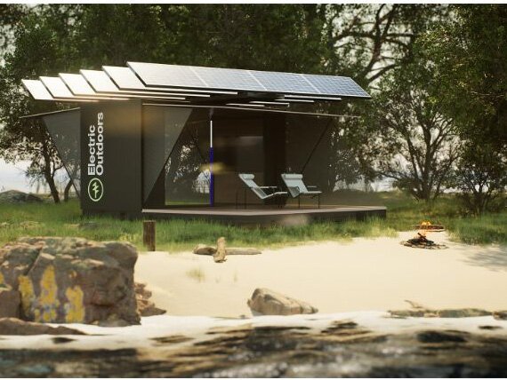The new outdoor innovation fund is expected to help inspire startups like Electric Outdoors, which has created a solar-powered campsite.