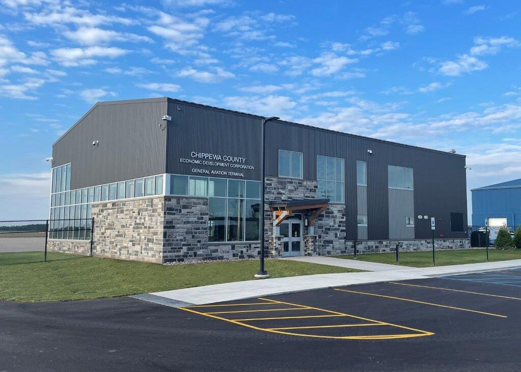 The new General Aviation Terminal at Chippewa County International Airport.