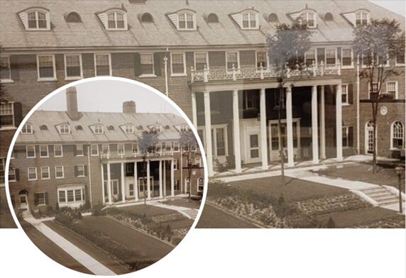 Historic photo of the Mather Inn.