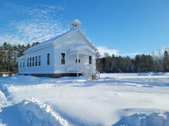 This former schoolhouse is now the home of the Erwin Township Historical Society.