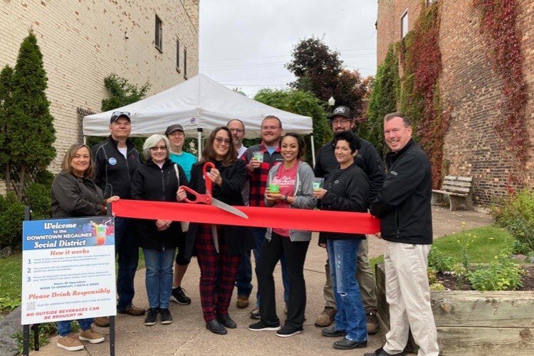 Negaunee celebrated the opening of its downtown social district on Saturday, Oct. 1.