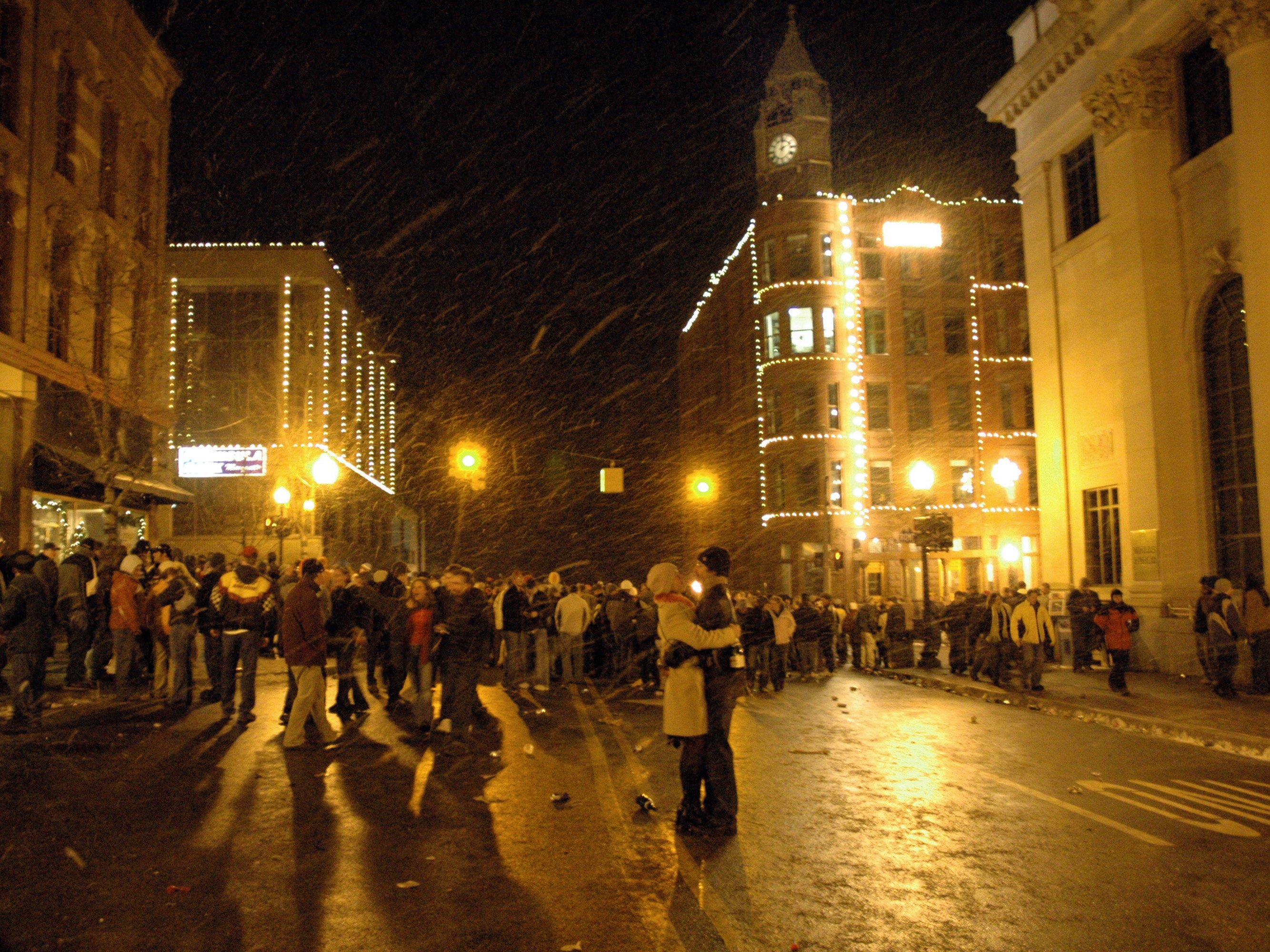 A New Year's celebration captured in Marquette.