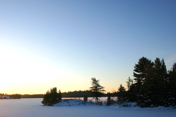Morning settles over Deer Lake. 