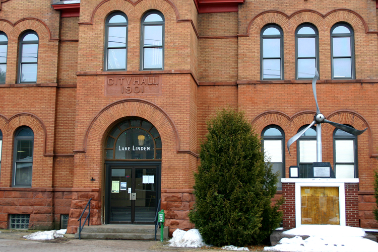 Lake Linden city hall. 